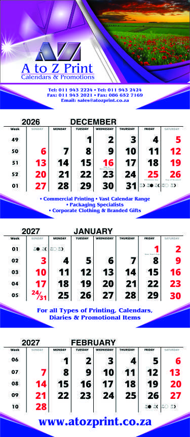 Freight Calendars